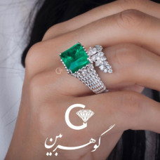 diamond and emerald ring